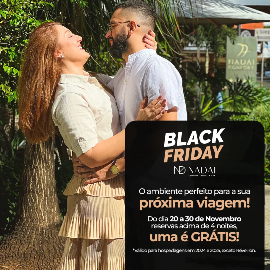 Black friday nadai - ganhe uma noite gratis